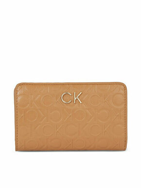 Calvin Klein Ženska denarnica Re-Lock Bifold Fr Wallet Emb K60K611318 Rjava