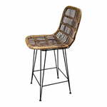Rjavi barski stolček iz ratana 106 cm - Ego Dekor
