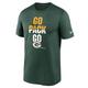 Green Bay Packers Nike Local Phrase Legend majica, velikost S