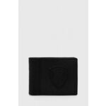 Usnjena denarnica Blauer moški, črna barva - črna. Mala denarnica iz kolekcije Blauer. Model izdelan iz naravnega usnja. Lahek in udoben model, idealen za vsakodnevno nošenje.