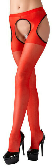 Cottelli - Spolne nogavice (rdeče)