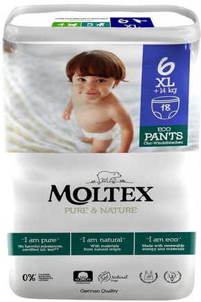 MOLTEX Moltex Pure &amp; Nature XL hlačne plenice