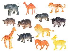 WEBHIDDENBRAND Safari živali 5-7 cm 12 kosov