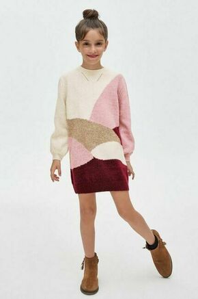 Otroška obleka Mayoral vijolična barva - vijolična. Otroški obleka iz kolekcije Mayoral. Ohlapen model