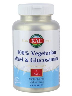 100% vegetarijanski MSM in glukozamin - 60 tabl.