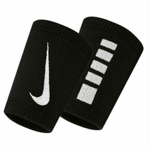 Trak za zapestje Nike 2-pack črna barva - črna. Trak za zapestje iz kolekcije Nike. Model izdelan iz tkanine s tehnologijo za odvajanje vlage.