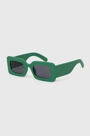 Sončna očala Jeepers Peepers zelena barva - zelena. Sončna očala iz kolekcije Jeepers Peepers. Model s enobarvnimi stekli in okvirji iz plastike. Ima filter UV 400.