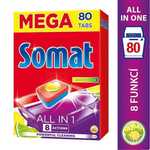 Somat tablete za pomivalni stroj All in One Lemon&amp;Lime, 80 kosov