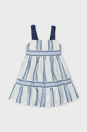 Otroška obleka Mayoral mornarsko modra barva - mornarsko modra. Otroški obleka iz kolekcije Mayoral. Model izdelan iz elastične pletenine. Model iz tankega materiala je idealen za toplejše letne čase.