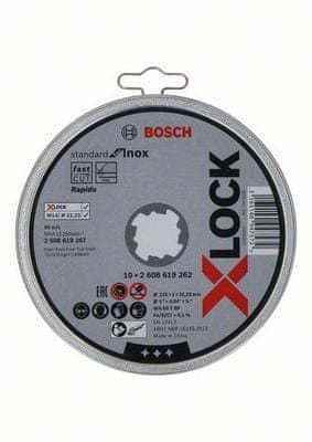 BOSCH Professional Rezalna plošča X-LOCK Standard for Inox 125x1x22.23mm