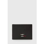 Usnjena denarnica Aeronautica Militare moški, rjava barva - rjava. Srednje velika denarnica iz kolekcije Aeronautica Militare. Model izdelan iz naravnega usnja.