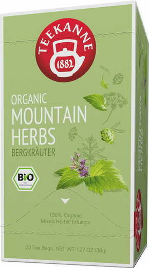 TEEKANNE Bio Organic Mountain Herbs - 20 dvoprekatnih vrečk