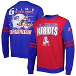 New England Patriots Mitchell and Ness All Over Crew 2.0 pulover, velikost M