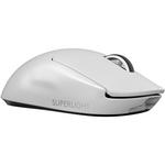 Logitech Pro X Superlight White gaming miška, optični, brezžičen, 25600 dpi, 400 IPS, 63g, 40G, 1ms, 1000Hz, beli
