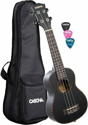 Cascha HH 2262L Soprano ukulele Black