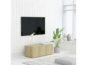 VIDAXL TV omarica sonoma hrast 80x34x30 cm iverna plošča