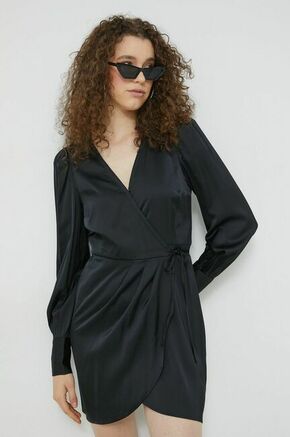 Obleka Abercrombie &amp; Fitch črna barva