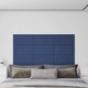 Vidaxl Stenski paneli 12 kosov modri 60x30 cm blago 2,16 m²