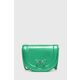 Usnjena torbica Pinko zelena barva, 101510 A1JG - zelena. Majhna torbica iz kolekcije Pinko. Model na zapenjanje, izdelan iz naravnega usnja.
