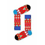 Nogavice Happy Socks All I Want For Christmas Sock rdeča barva - rdeča. Nogavice iz kolekcije Happy Socks. Model izdelan iz elastičnega, vzorčastega materiala.