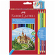 Faber-Castell barvice 36 kosov + svinčnik, svinčnik in duo barvice
