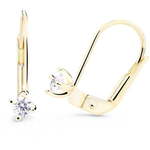Cutie Diamonds Nežni uhani iz rumenega zlata z diamanti DZ8014-55-00-X-1