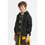 Otroška jakna Mayoral črna barva - črna. Otroška Jakna iz kolekcije Mayoral. Prehoden model izdelan iz enobarvnega materiala.