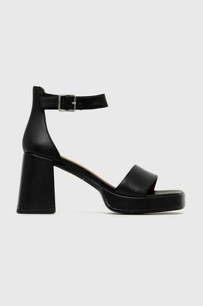 Usnjeni sandali Vagabond Shoemakers FIONA črna barva