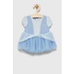 Otroška obleka GAP - modra. Otroška Obleka iz kolekcije GAP. Nabran model izdelan iz kombinacija dveh različnih materialov.