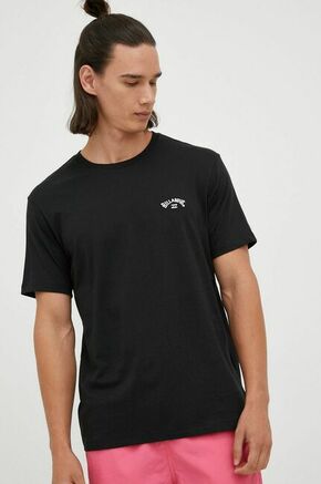 Bombažna kratka majica Billabong črna barva - črna. Kratka majica iz kolekcije Billabong. Model izdelan iz tanke
