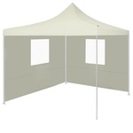shumee Profesionalen zložljiv vrtni šotor z 2 stranicama 2x2 m krem