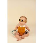 Otroška sončna očala Ki ET LA Diabola rumena barva - rumena. Otroška sončna očala iz kolekcije Ki ET LA. Model z enobarvnimi stekli in okvirji iz plastike. Ima filter UV 400.