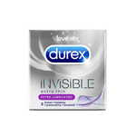 Durex Invisible Extra Lubricated kondomi, 3 kosi