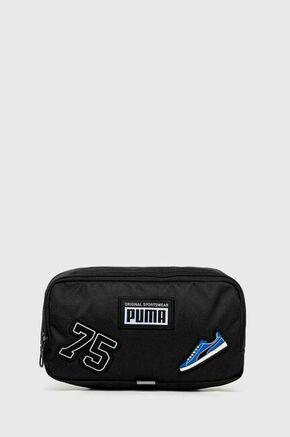 Opasna torbica Puma črna barva - črna. Srednje velika pasna torbica iz kolekcije Puma. na zapenjanje