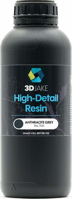 3DJAKE Resin 8K High-Detail antracit siva - 1.000 g