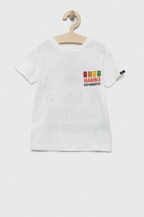 Otroška bombažna kratka majica Vans x Haribo bela barva - bela. Otroška kratka majica iz kolekcije Vans