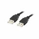 Lanberg lanberg kabel usb-a 2.0 m/m 1m črn ca-usba-20cu-0010-bk