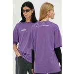 Kratka majica Won Hundred vijolična barva - vijolična. Kratka majica iz kolekcije Won Hundred, izdelana iz pletenine, prijetne na otip. Model iz izjemno udobne tkanine z visoko vsebnostjo bombaža.