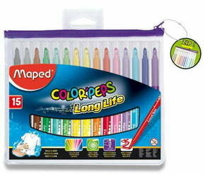 WEBHIDDENBRAND Otroški markerji Maped Color'Peps Long Life 15 barv