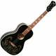 Recording King RPS-7G-MBK Black w/ Golden Strings Decal