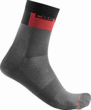 Castelli Blocco 15 Sock Dark Gray 2XL Kolesarske nogavice