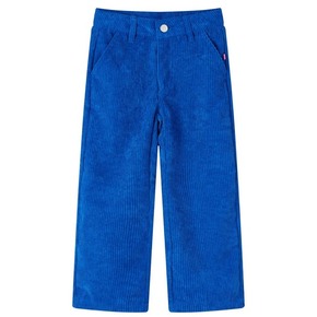 VidaXL Otroške hlače rebrasti žamet kobalt modra 116