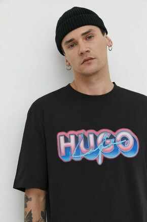 Bombažna kratka majica Hugo Blue moški
