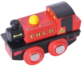 Bigjigs Rail Lesena replika lokomotive EHLR Jack
