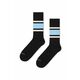Nogavice Happy Socks Simple Stripe Sneaker Sock - pisana. Nogavice iz kolekcije Happy Socks. Model izdelan iz elastičnega, vzorčastega materiala.