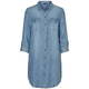Vero Moda Ženska obleka VMSILLA 10184172 Light Blue Denim (Velikost S)