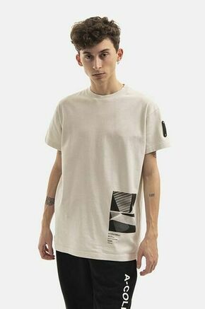 Bombažna kratka majica A-COLD-WALL* Scan T-shirt bež barva - bež. Kratka majica iz kolekcije A-COLD-WALL*. Model izdelan iz bombažne pletenine.