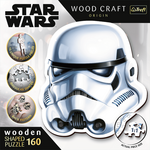 WEBHIDDENBRAND TREFL Wood Craft Origin Puzzle Star Wars: Čelada Stormtrooperja 160 kosov