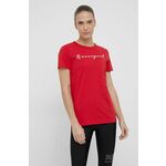 Rossignol bombažna majica - rdeča. T-shirt iz zbirke Rossignol. Model narejen iz tanka, rahlo elastična tkanina.