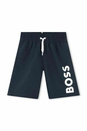 Otroške kopalne kratke hlače BOSS mornarsko modra barva - mornarsko modra. Otroški kopalne kratke hlače iz kolekcije BOSS. Model izdelan iz lahkega blaga.